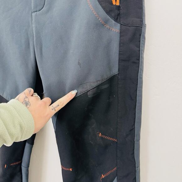 Wind Stopper Gray Fleece Lined Hiking Pants Women’s Size XL - Picture 2 of 8
